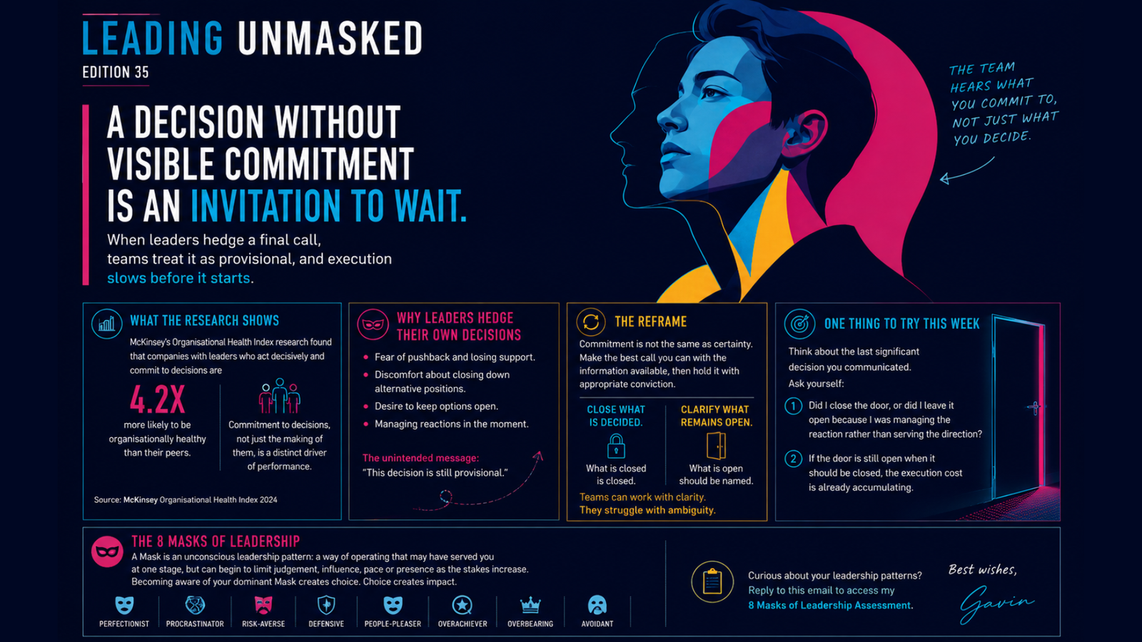 Leading Unmasked, Edition 35: Your team heard the decision. Did they hear your commitment?